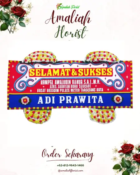 Papan Bunga Ucapan Selamat Jagir